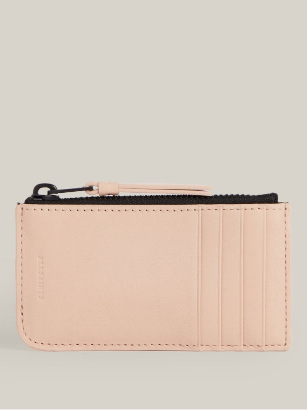 Allsaints Marlborough
Leather cardholder card Wallet
Alabaster Pink One Size NWT